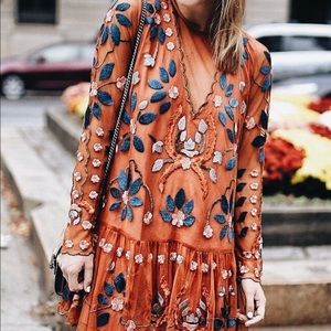 Free people hearts are wild mini dress